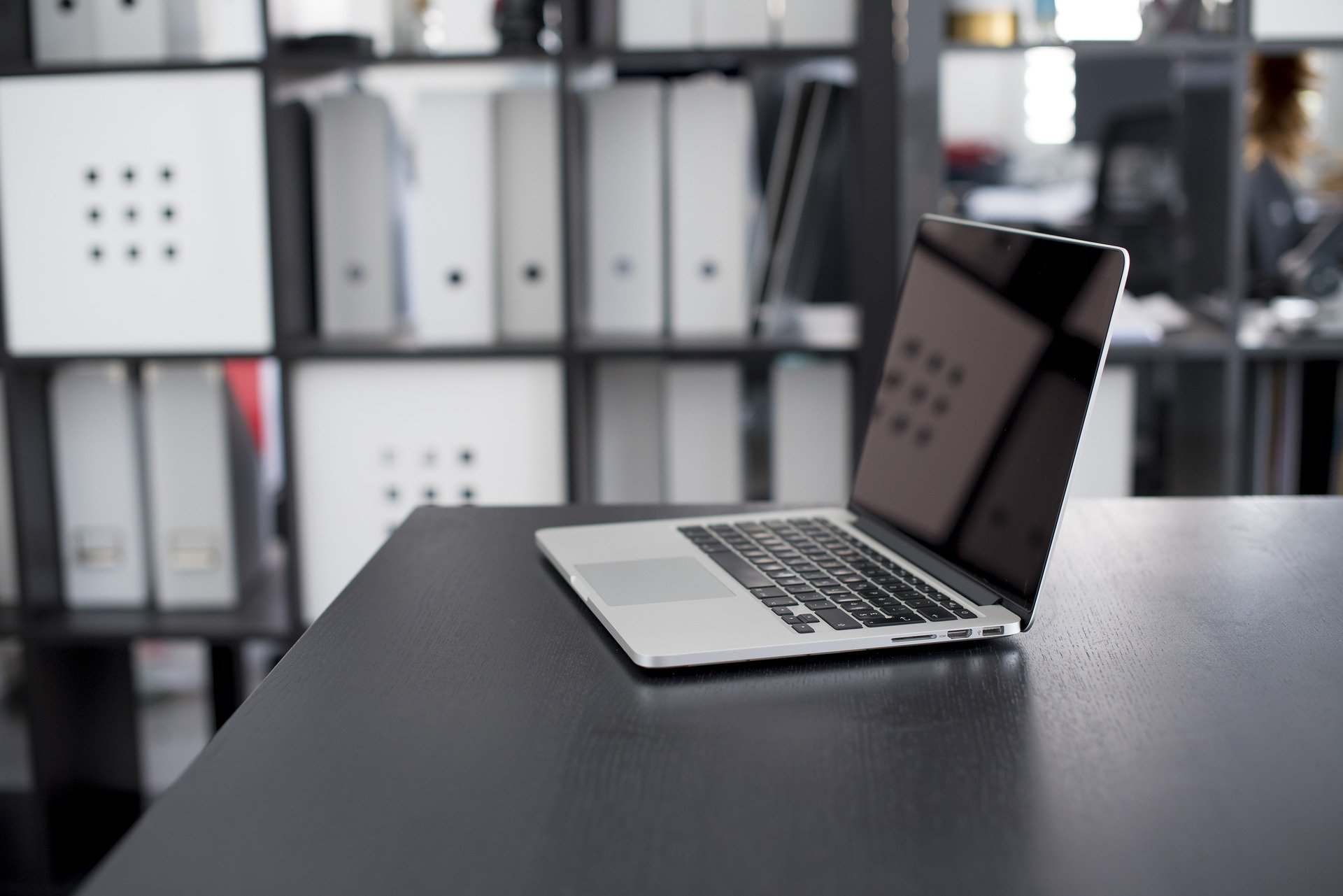 computer on desk